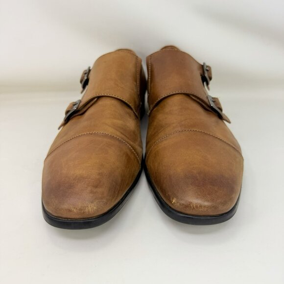 Aldo Double Monk Strap Leather Shoes Brown Men’s Size 10 main image 5